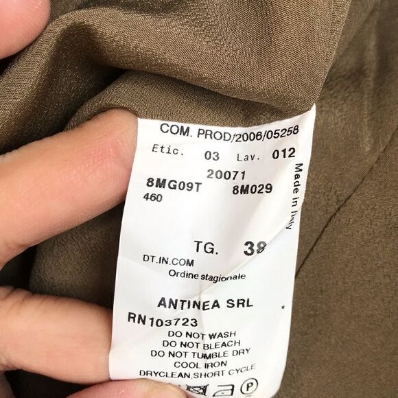 Armani Collezioni Antinea Silk Brown Jacket sz 2 - Picture 4 of 6
